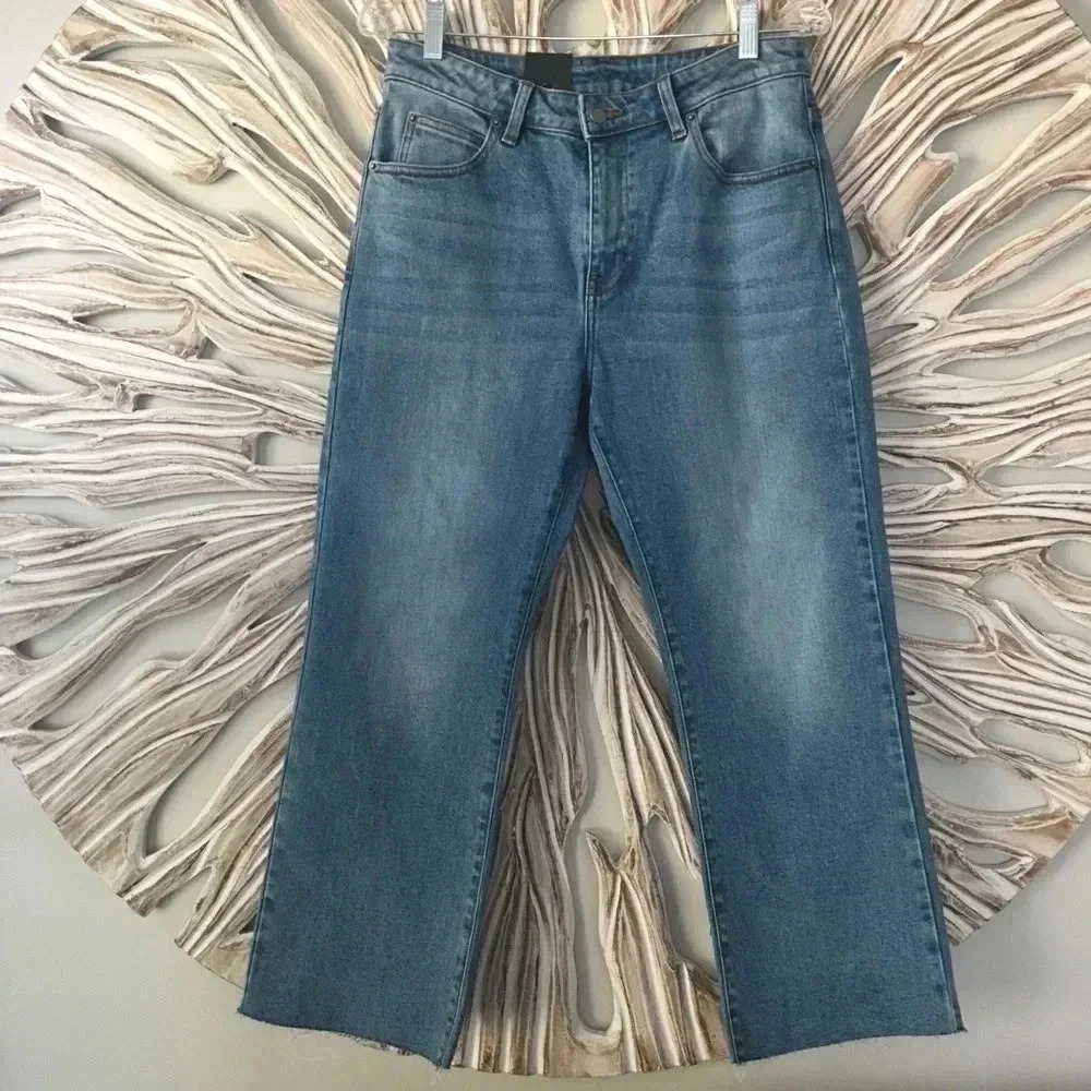 Drdenim‎ Slim Cropped Slightly Flared with Raw hem